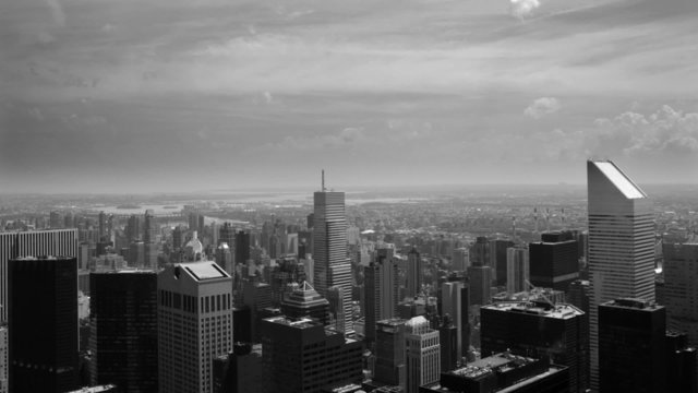 New York City Buildings in Black and White