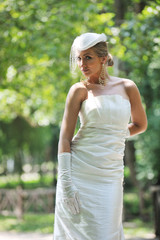 beautiful bride outdoor