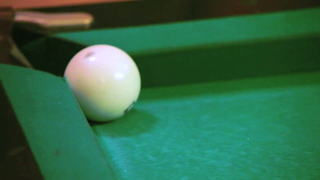 revolves around a billiard ball pocket