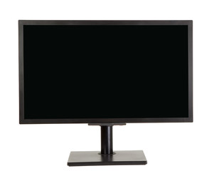 LCD display with blank, black space