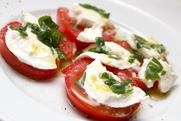 Caprese salad, buffalo mozzarella