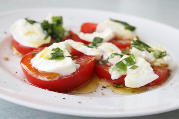 Caprese salad, buffalo mozzarella