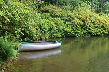 dinghy on lake