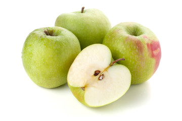 Three and half ripe apples