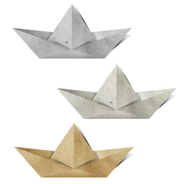 origami paper boat recycled paper craft
