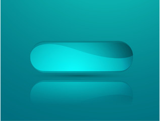 Vector blue glossy button