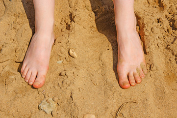 Füße im Sand
