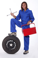 Female mechanic
