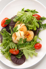 Scallop Salad With Saffron Dressing