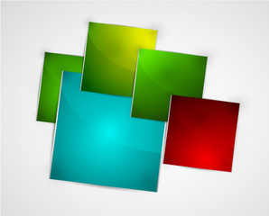 Abstract square banner