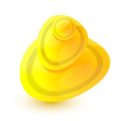 Abstract vector glossy shapes design