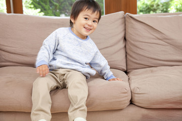 笑顔の男の子