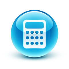 icône calculatrice finance / calculator icon