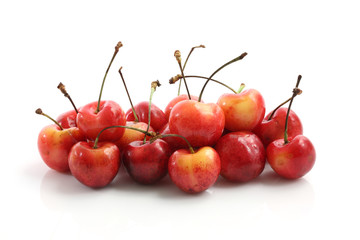 Cherry isolated in white background