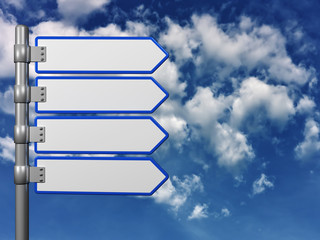 Direction signs - Road signs 3D