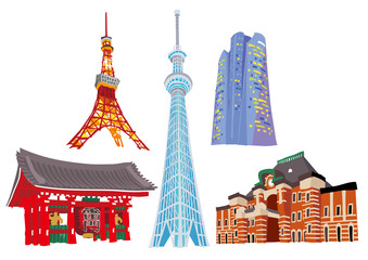 Obraz premium Tokyo showplace Symbol Tokio 2