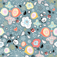 Naklejka premium abstract pattern with cheerful drops