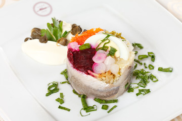 herring with vegetables