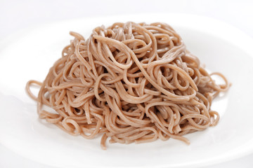 plate of buckwheat  noodles