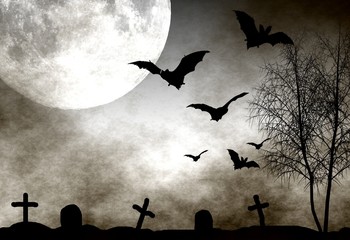 Halloween night background