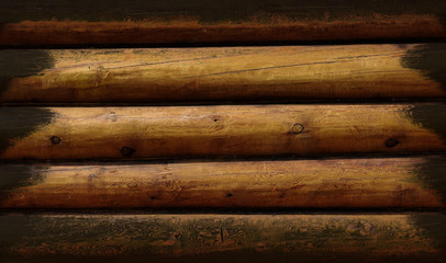 Grunge wooden logs