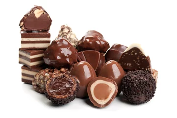Photo sur Plexiglas Bonbons bonbons au chocolat sucré