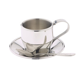 cup of tea and spoon