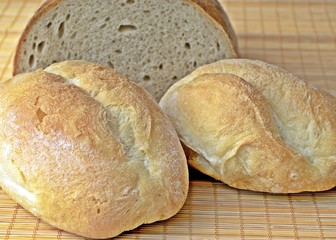 Bread and two rolls