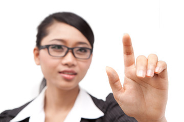 A portrait of Asia business woman.