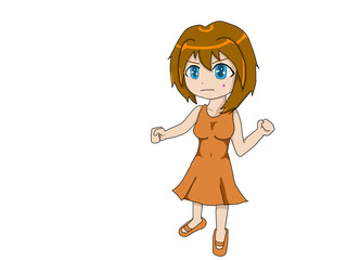 ニキビができた女性