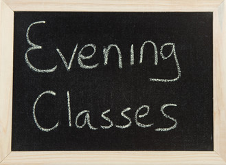 Board with EVENING CLASSES