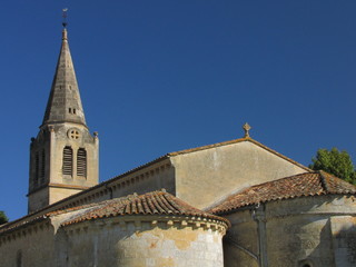 Fototapeta na wymiar Roaillan wioska; Akwitania Gironde