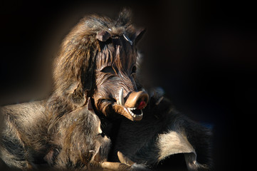 Fasnachtsmaske Wildschwein