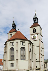 Fototapeta na wymiar Kościół ewangelicki w Ratyzbonie