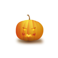 scary orange halloween pumpkin