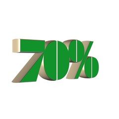 70 percent