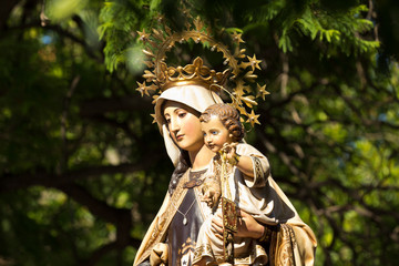 Virgen del Carmen - obrazy, fototapety, plakaty