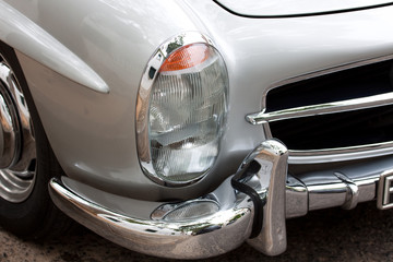 Fototapeta premium Grey retro car