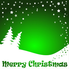 Green Christmas background