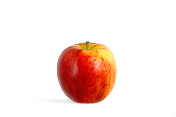 Fototapeta na wymiar Single a red-yellow apple