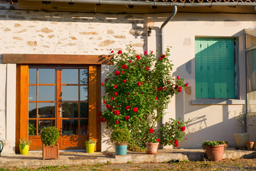 Fototapeta na wymiar Szczegół typowy francuski dom