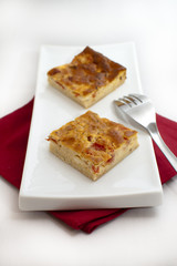 Quiche de tomate y queso feta