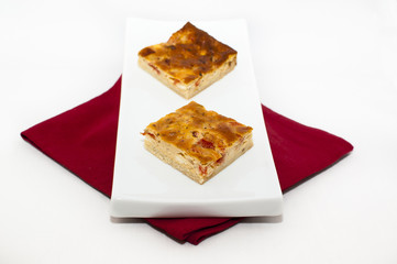 Quiche de tomate y queso feta
