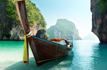 Naklejka na ściany i meble łodzi i wyspy Morza Andamańskiego Tajlandia