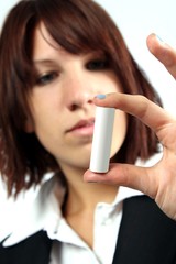 girl with battery