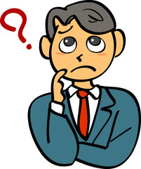 悩むサラリーマン