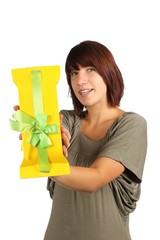 girl with present
