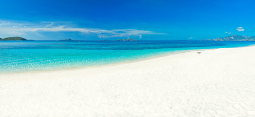 Tropical beach panorama