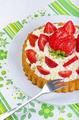 Erdbeer-Sahne-Kuchen