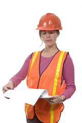 woman construction outfit